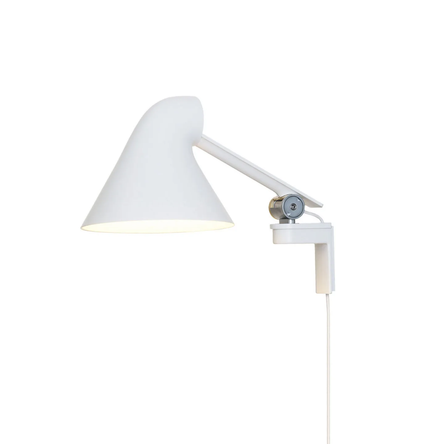 NJP Væglampe Kort Arm Hvid - Louis Poulsen - Stue - Design - Metal