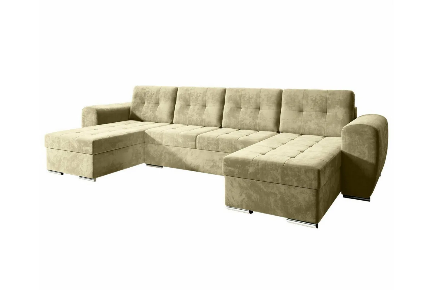 Listowel 4-sits Hörnbäddsoffa - Beige