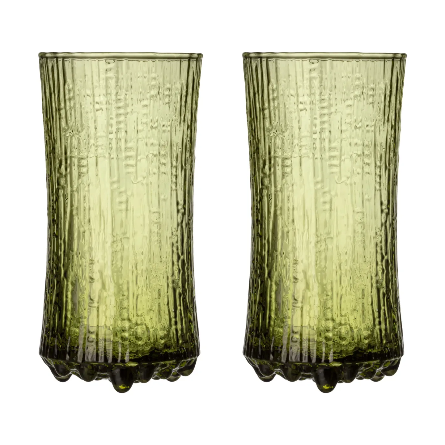 Iittala Ultima Thule Champagnerglas finnischer Sand 18 cl 2er-Pack Grün