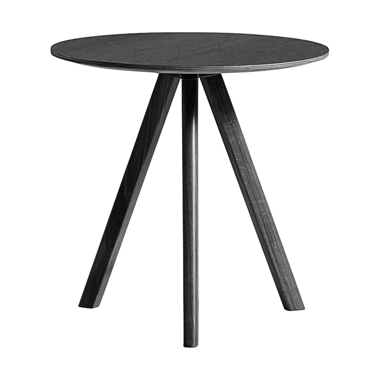 HAY CPH20 2.0 soffbord Ø50 cm Black laminate-lacquered oak