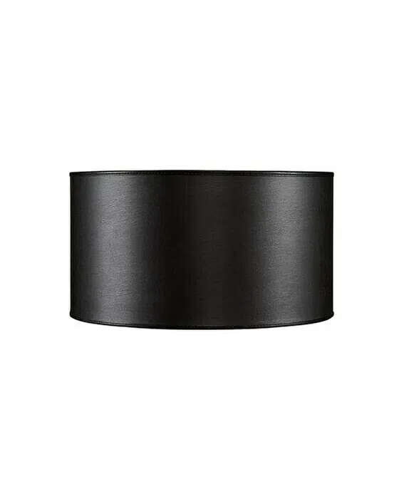 Zylindrischer Lampenschirm leather ebony