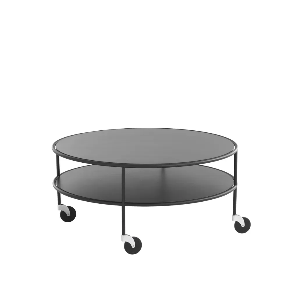 Lammhults Chicago III Couchtisch Schwarzes Laminat-Schwarz