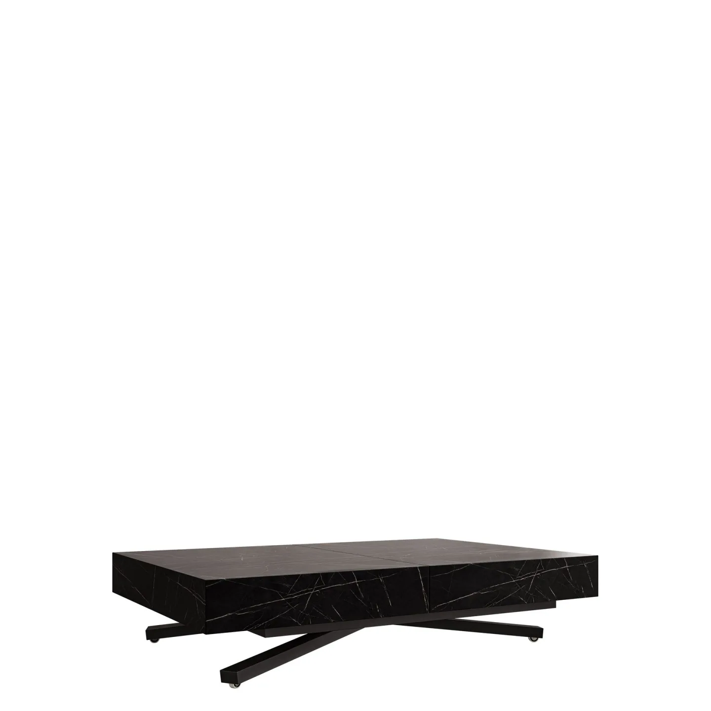 Avendi Soffbord förlängningsbart 200 cm - svart, svart marmor