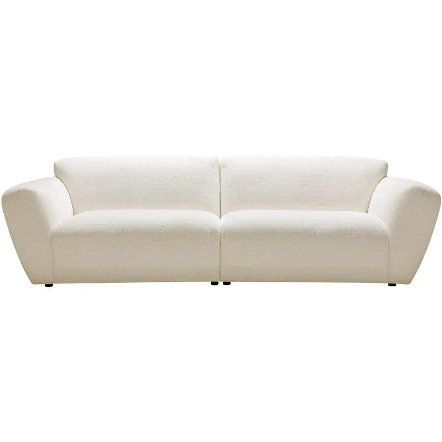 Sofa Miracolo Ohne Chenillestoff weiss B 268 T 104 cm
