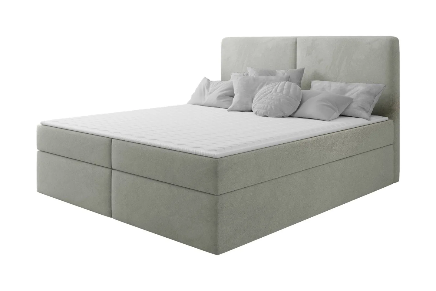 Garris Sängpaket Kontinentalsäng 160x200 cm - Ljusgrå