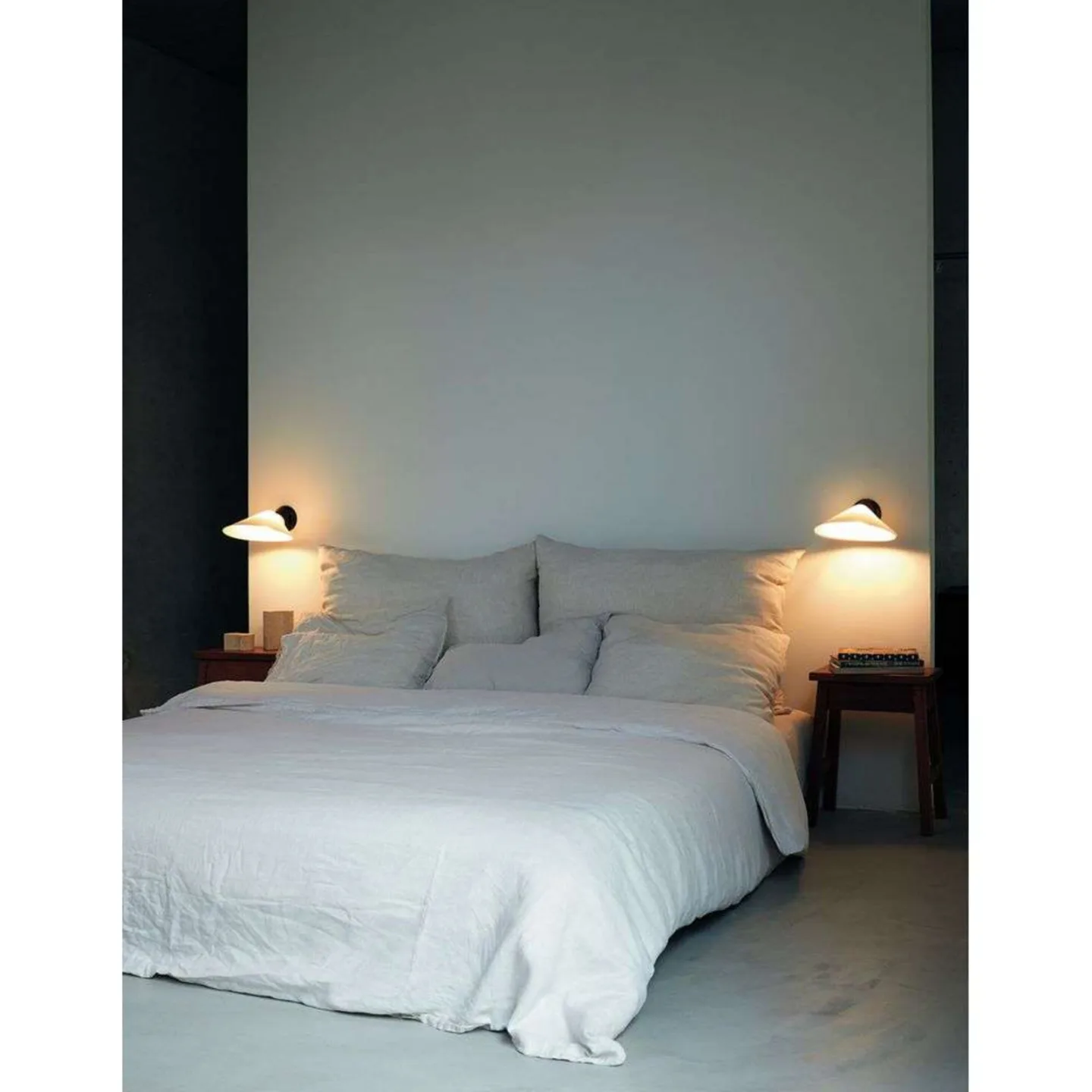 Plume Wandleuchte Schwarz/Polycarbonate - DCW - Schlafzimmer