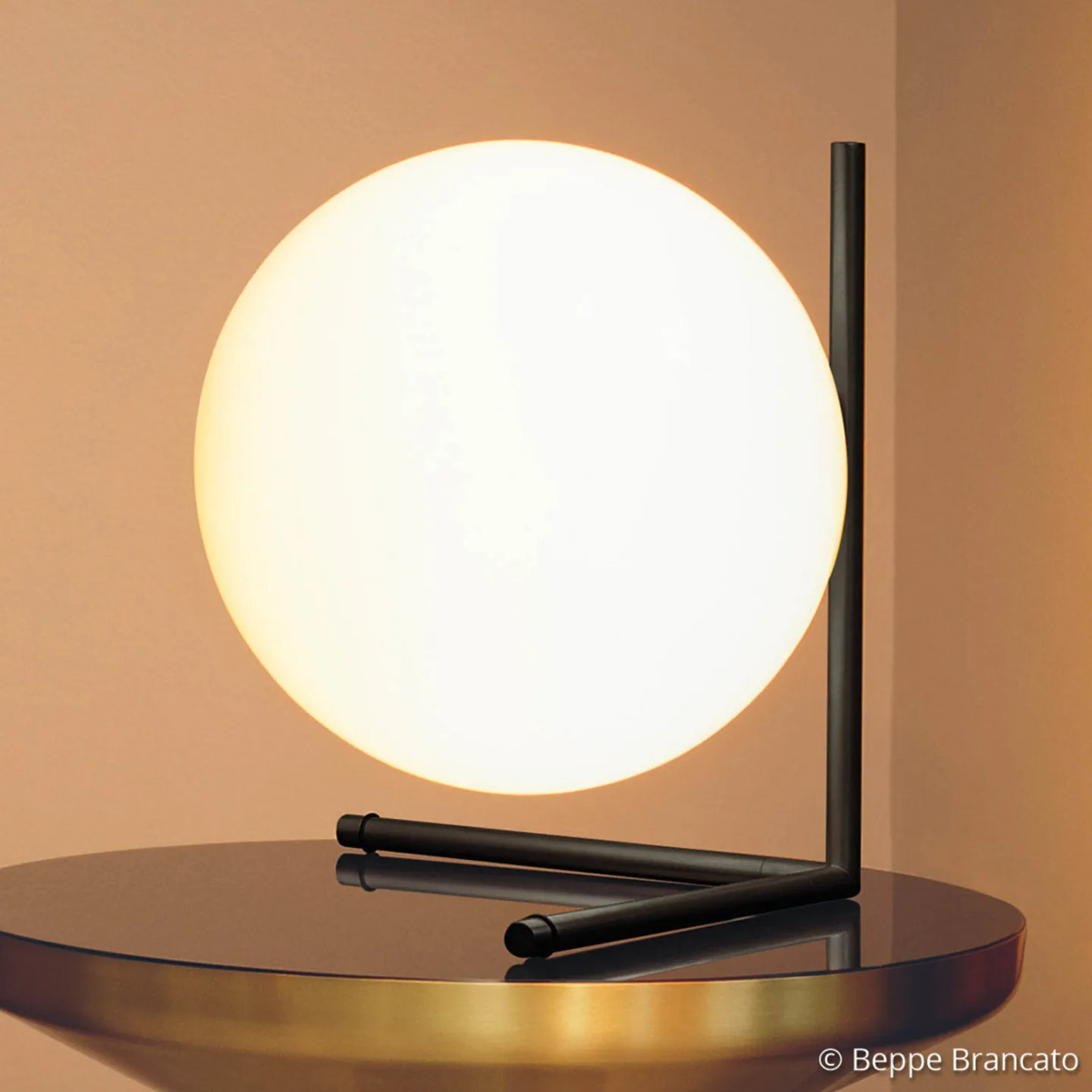 Flos IC lights T2 bordslampa Svart-opal