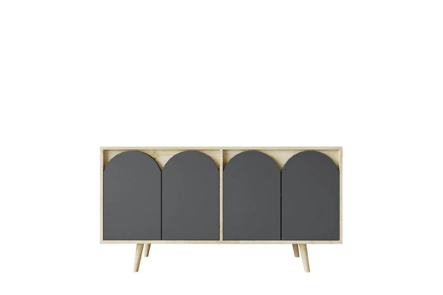 Venezia Konsollbord 150x150 cm - Brun/Antracit