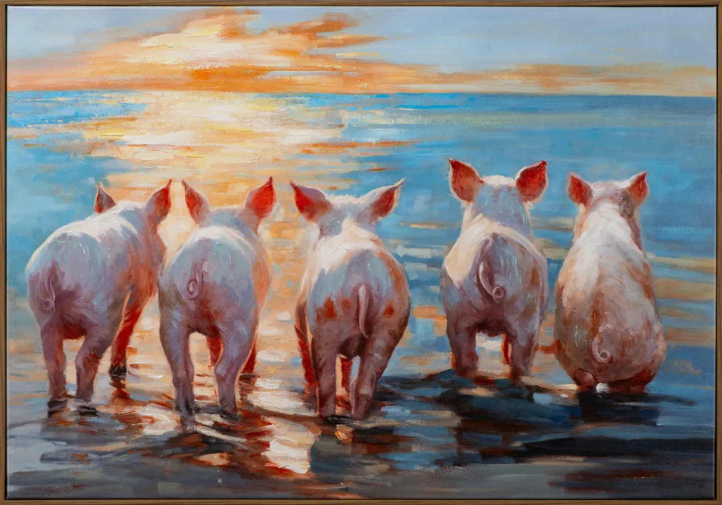 image LAND Bild mit Rahmen Pigs Paradise | Schubiger Möbel