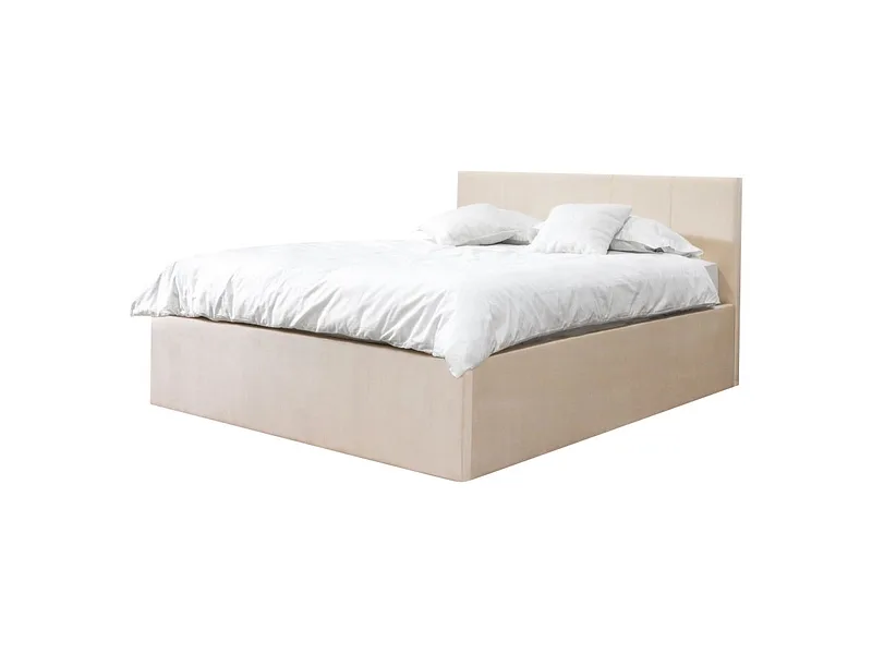 Kastenbett BOBOCHIC VIVARA 160x200cm stoff beige