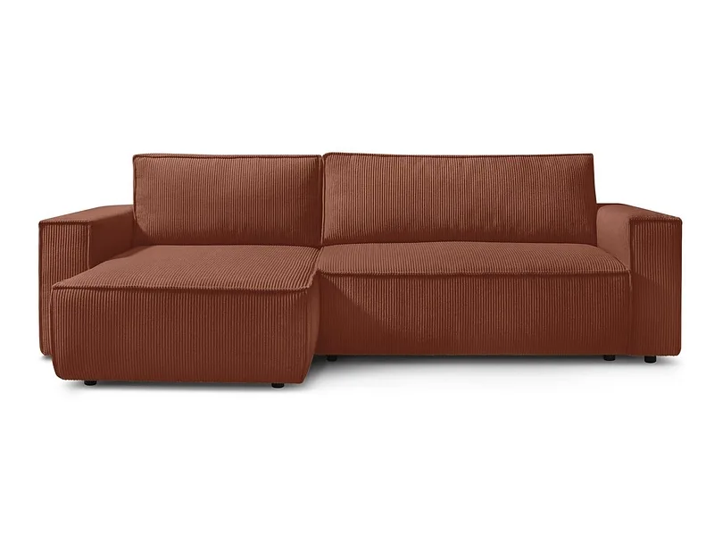 Ecksofa BOBOCHIC NIHAD Cord-Stoff orange