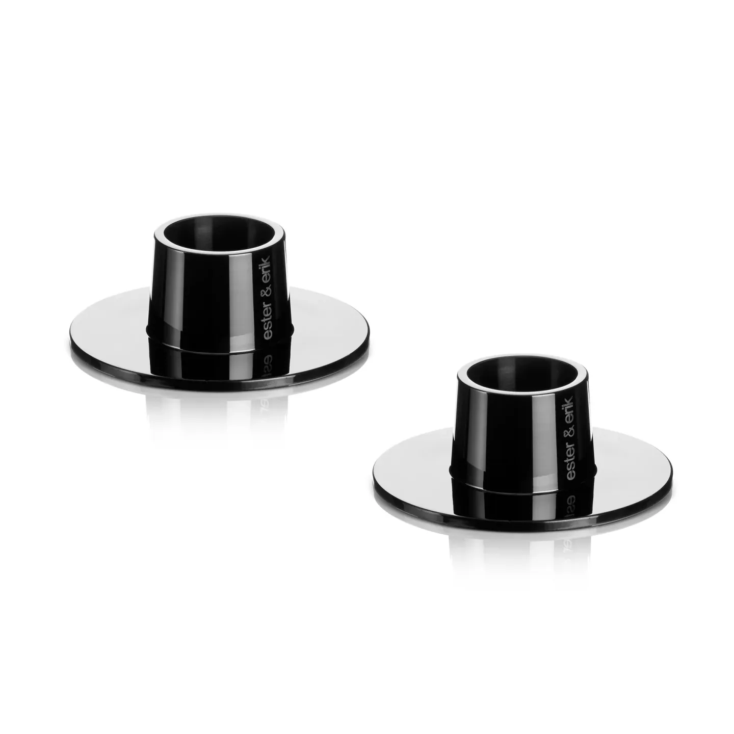 ester & erik ester & erik ljusstake blank 2-pack Svart