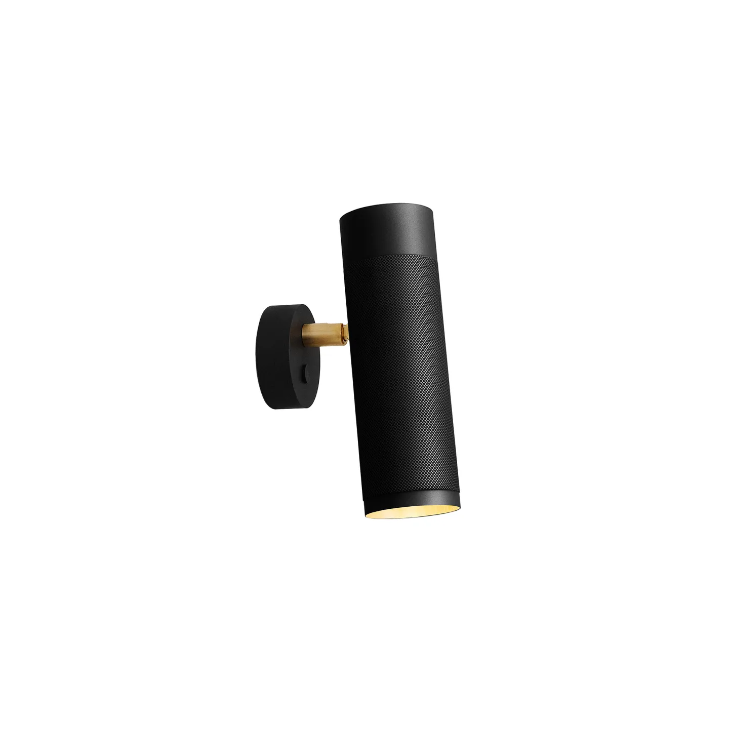 Thorup Copenhagen - Thorup Copenhagen Patrone Wall Lamp, Black-Browned Brass, 200 mm - Vägglampor - Kasper Thorup - Guld - Metall