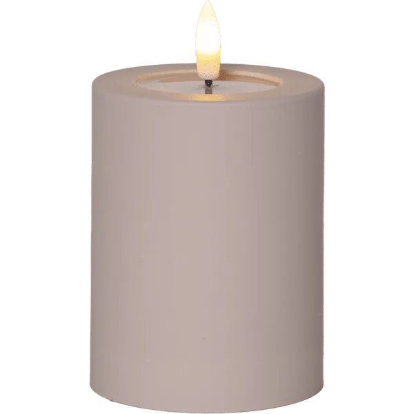 Star Trading - LED Blockljus Flamme Soft 13cm - Batteriljus - Beige