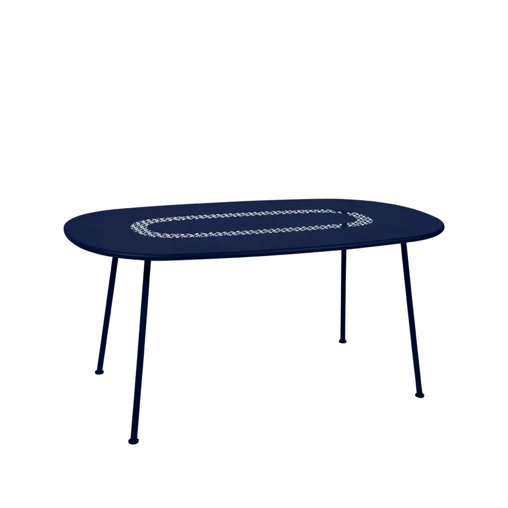 Fermob Lorette bord ovalt Deep blue (blå)