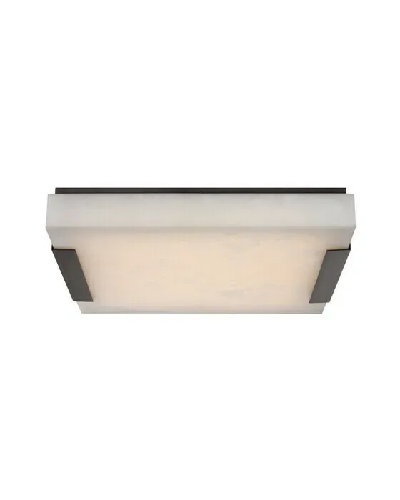 Covet Flush Mount in Bronze/Alabaster L