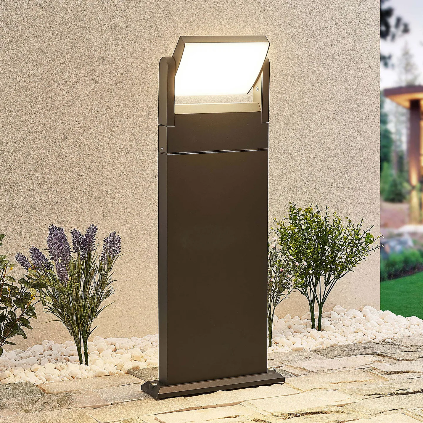 Cathalena LED Trädgårdslampa Dark Grey - Lindby - Modern - Metall - Med en ljuskälla
