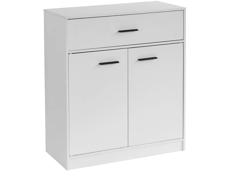 Kommode NEO 2 Türen 1 Schublade 34x68x80cm weiss dekor