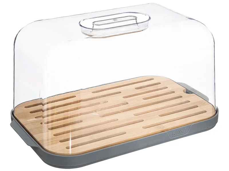 5 FIVE SIMPLY SMART Brotdose BAMBOU durchsichtig