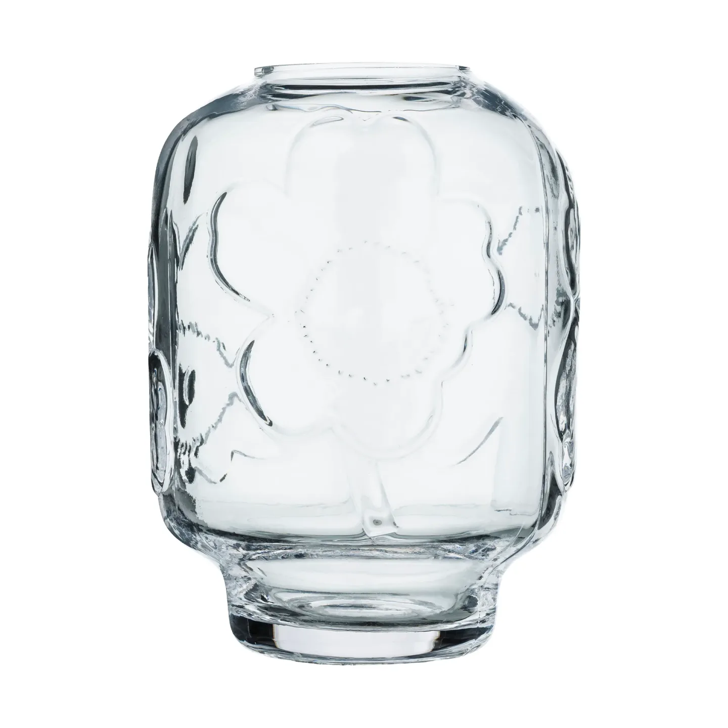 Marimekko Unikko Glasvase Clear, 18 cm