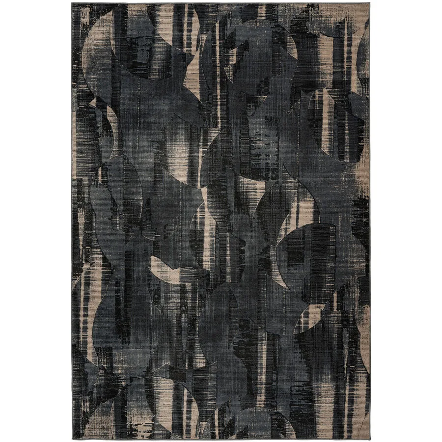 Teppich Greta anth.-schwarz Anderes Muster Recycled Polyester 200 x 290 cm