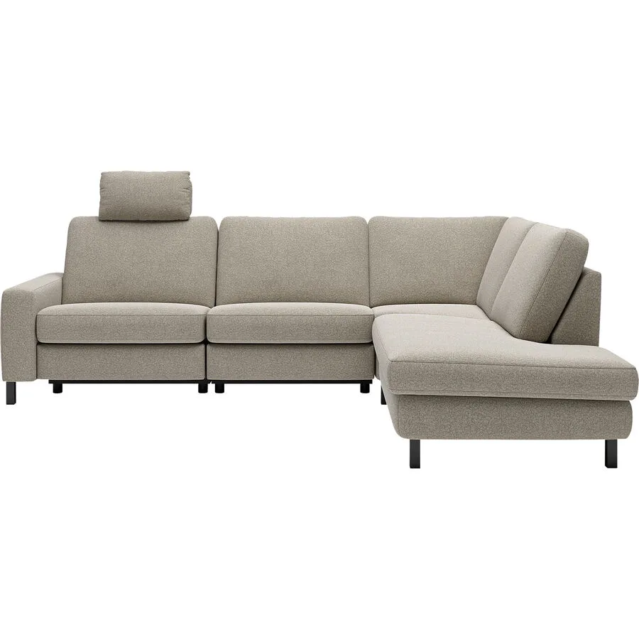 Ecksofa Step Plus Rechts Stoff taupe B 286 T 200 cm - Möbel Konfigurator: Traummöbel individuell zusammenstellen
