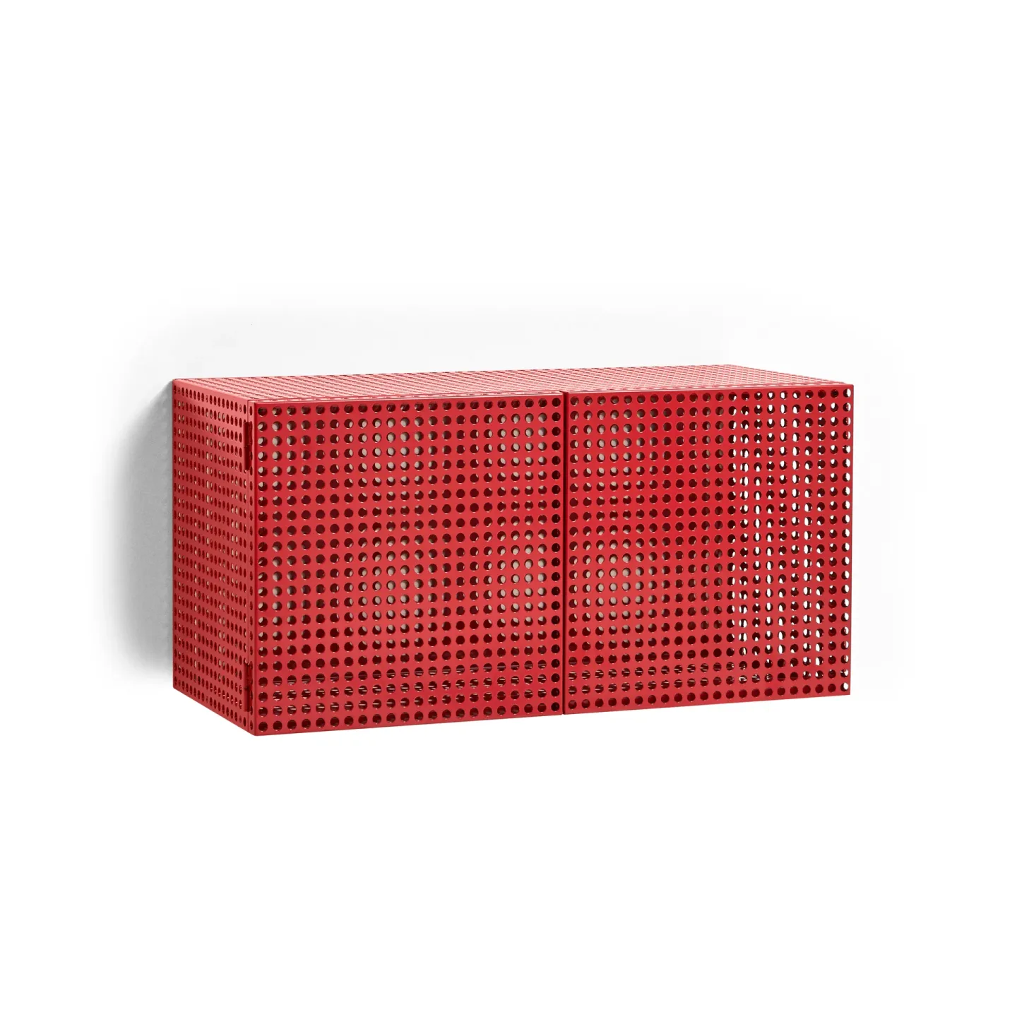 HAY Perforated Cabinet Wandschrank small Wine red