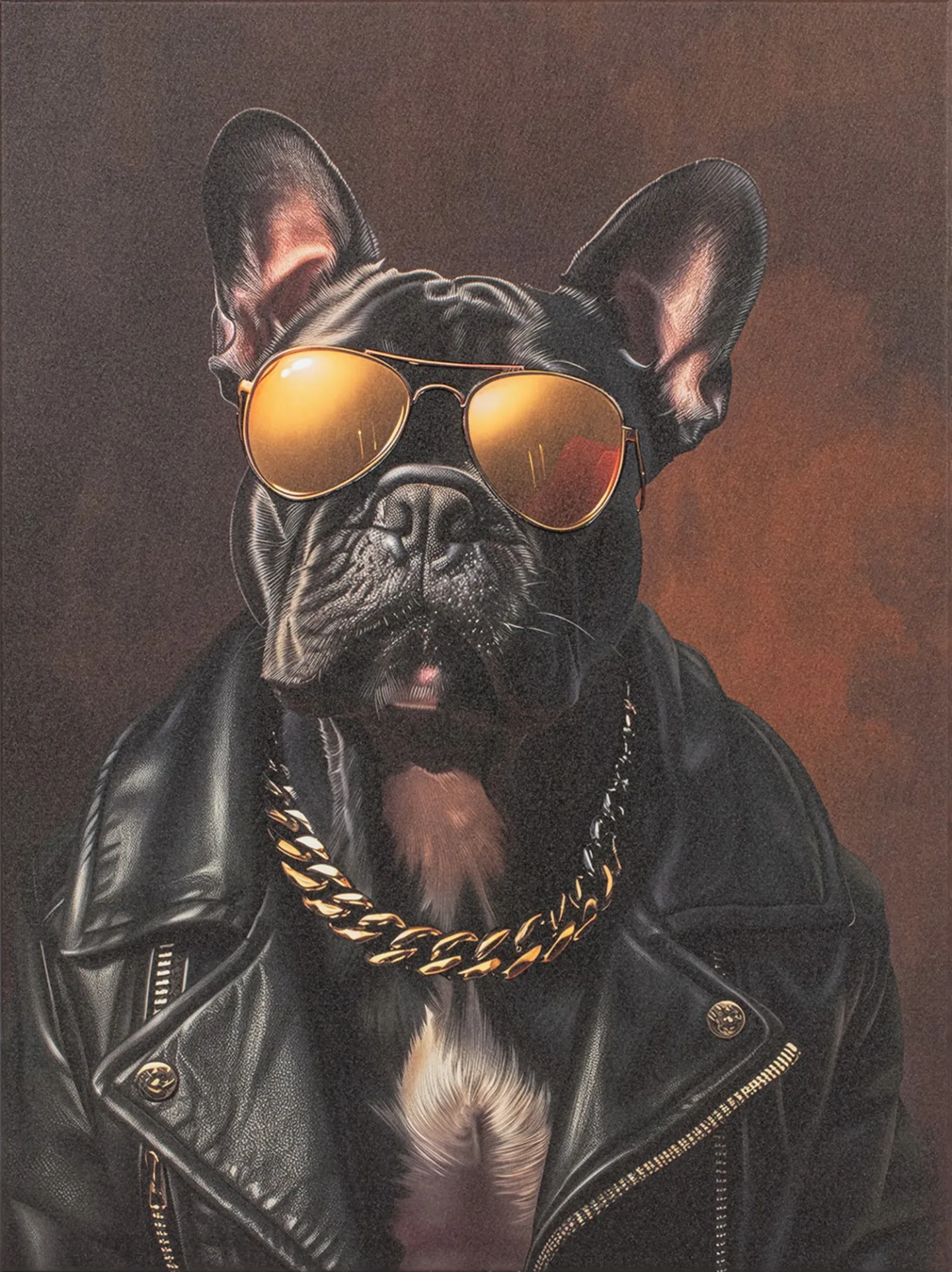 image LAND Gemälde Bulldog Rap | Schubiger Möbel