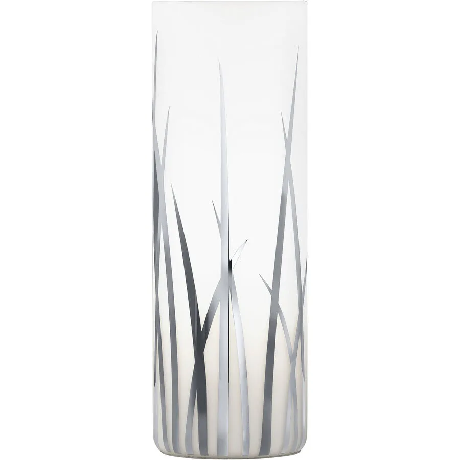 Eglo Tischlampe Rivato Weiss/Grau Glas/Kunststoff 26 cm - Farbe: weiss/chrom