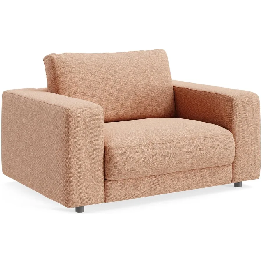 Sessel Ava peach Bezug: 100% Polyester B 140 T 107 H 86 cm - Möbel Konfigurator: Traummöbel individuell zusammenstellen