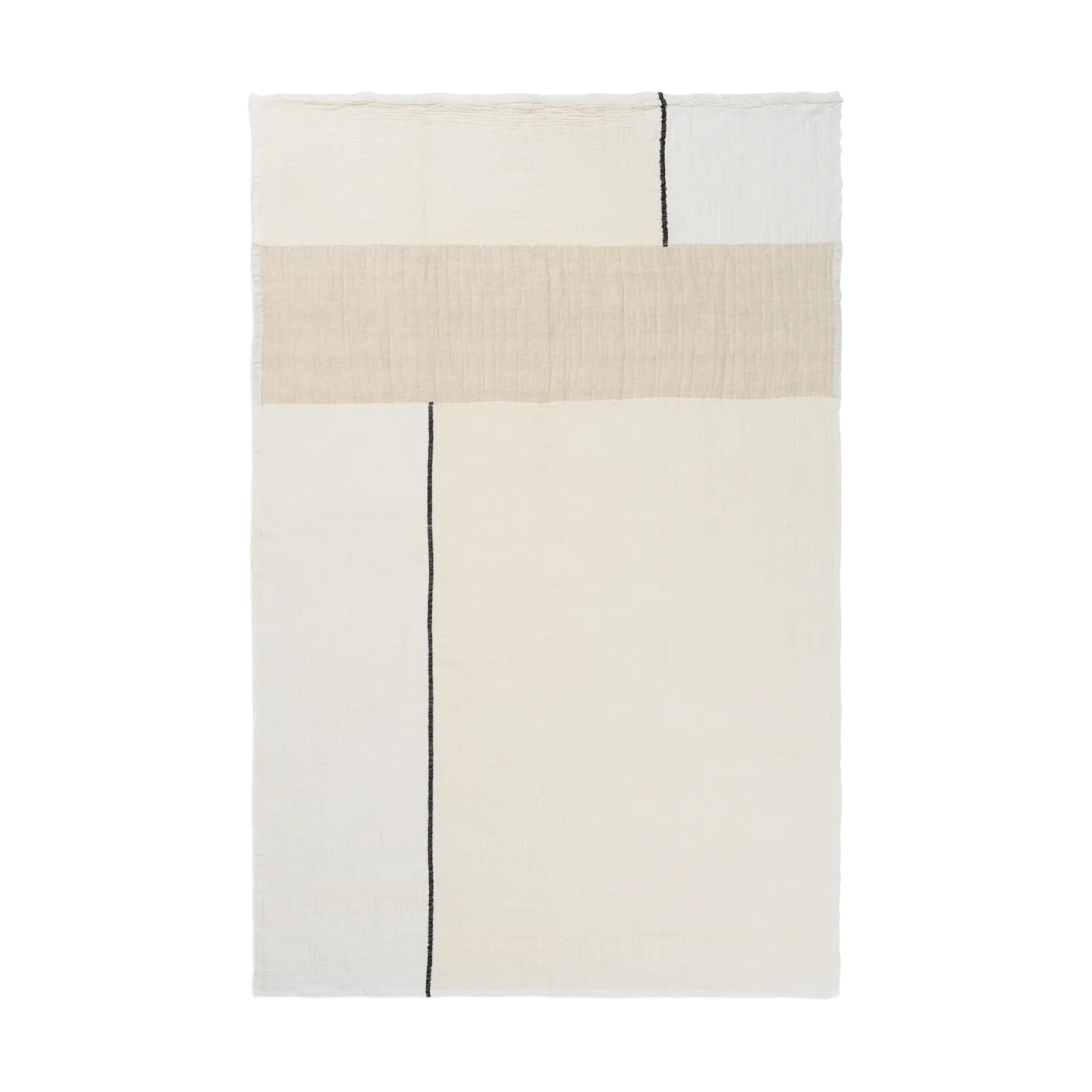 Ferm Living Dela Decke 120x170 cm Natural-Off-white