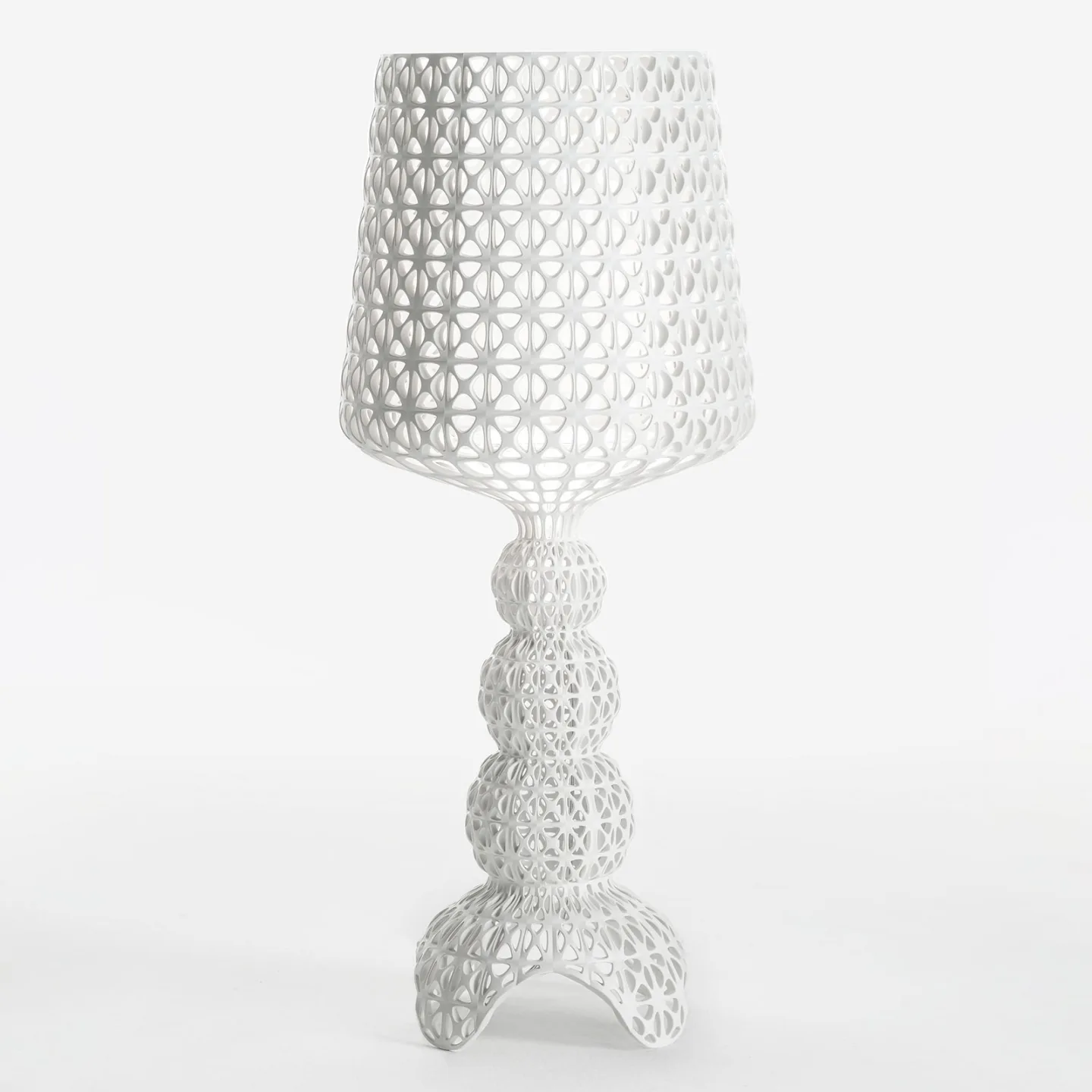 Mini Kabuki Bordlampe Hvit - Kartell - Stue - Design - Plast - Med skjerm