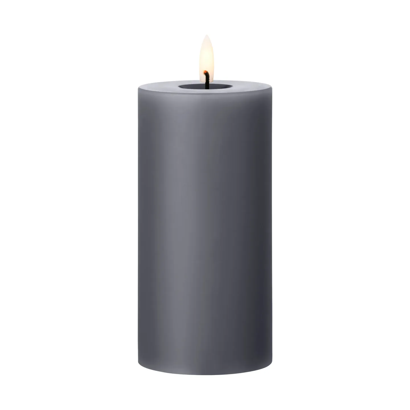 ester & erik ester & erik Blockkerze LED 74 Dark Slate, 15cm