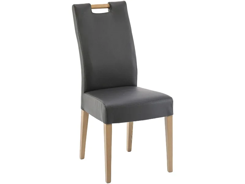 Stuhl PALMA Synthetisches Leder schwarz