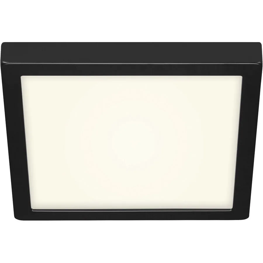 Deckenlampe Cissione Schwarz/Weiss Kunststoff/Metall 30 cm 3 cm - LED - Lichtfarbe: Helles Neutralweiss - Material: Metall/Kunststoff - Deckenlampe-