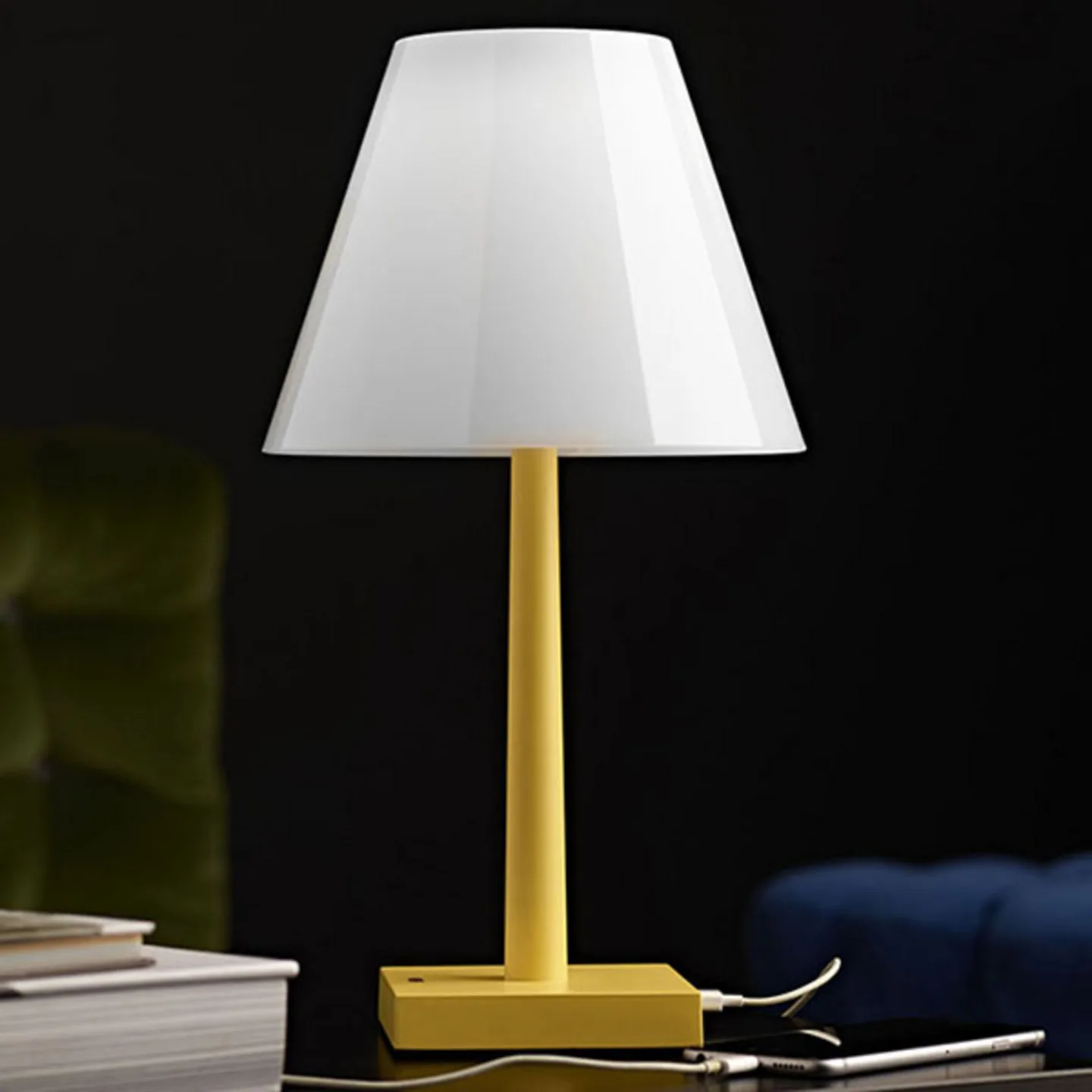 Dina+ Portable Bordlampe Yellow - Rotaliana - Stue - Design - Metal - Med skærm