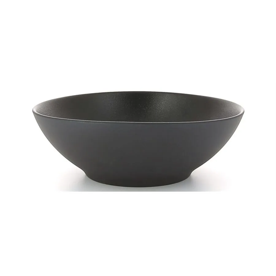 Revol Suppenteller Equinoxe schwarz matt Porzellan D 19 cm 1 Stk