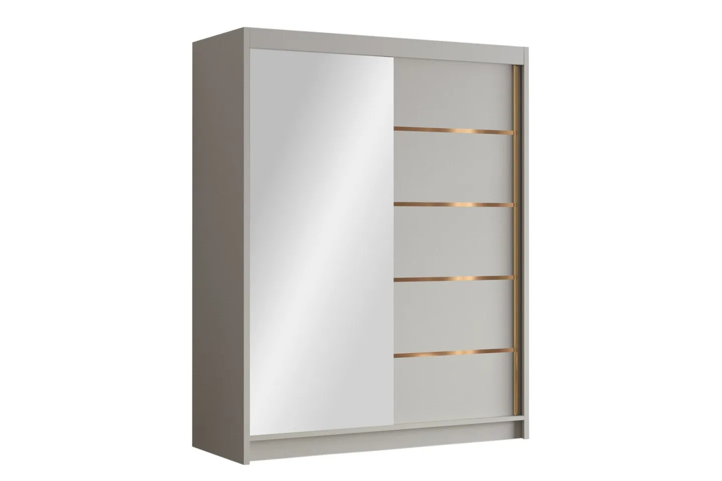 Emet Garderob med Spegel 150x200 cm - Beige
