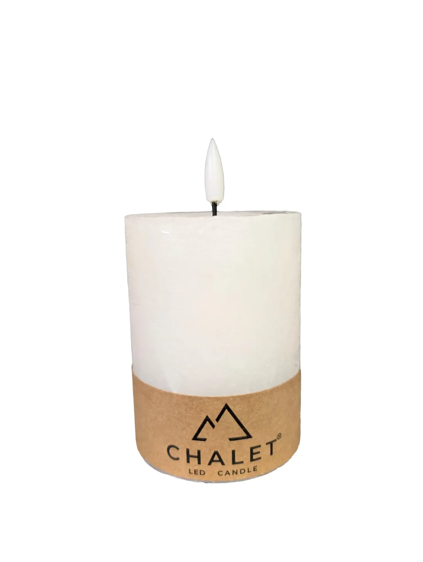 Decofinder LED-Kerze Chalet H: 10 cm Weiss | Schubiger Möbel