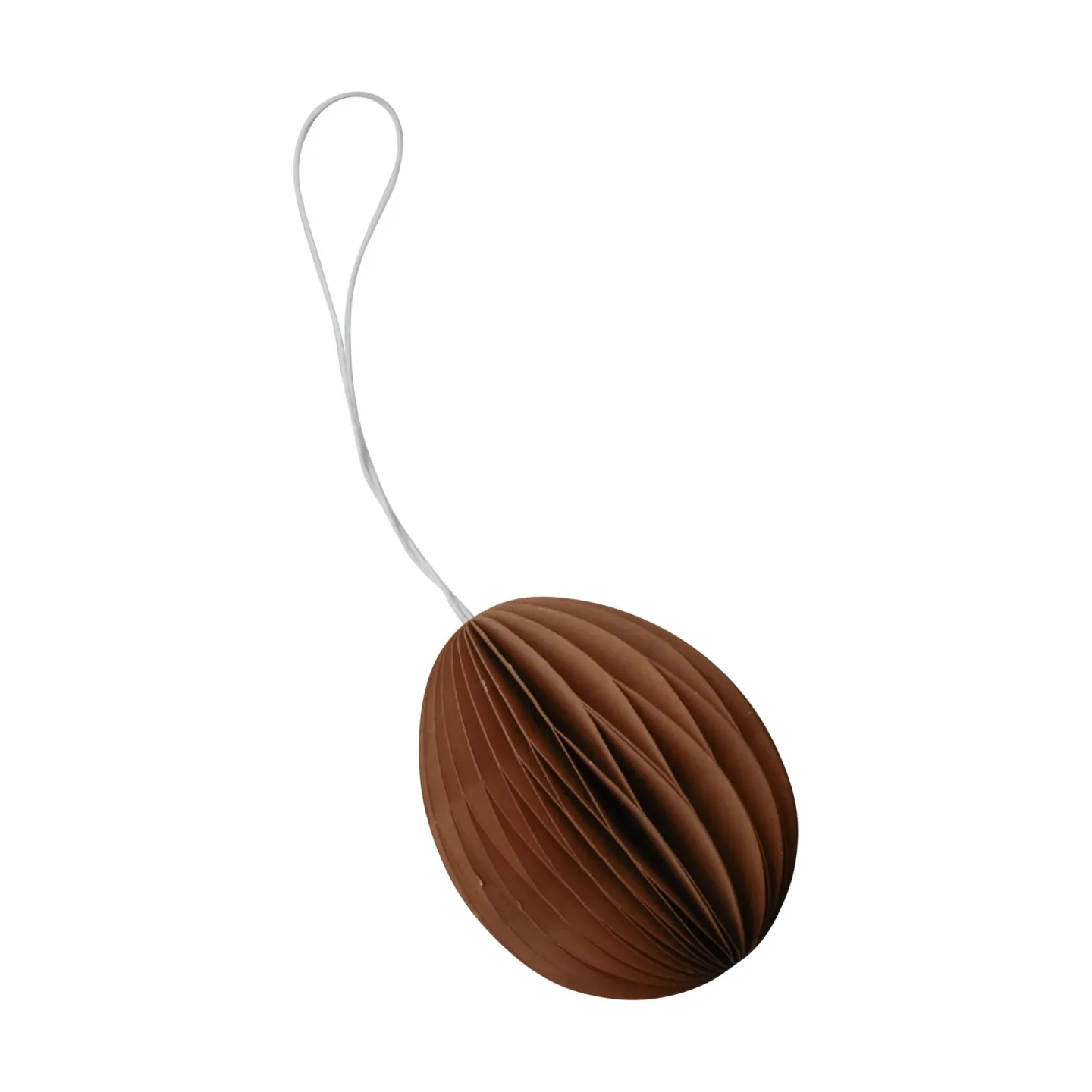 DBKD Ovoid Osteranhänger Papier 7 cm Terracotta