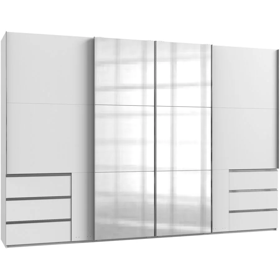 Kleiderschrank Sanko weiss Holzwerkstoff B 350 cm