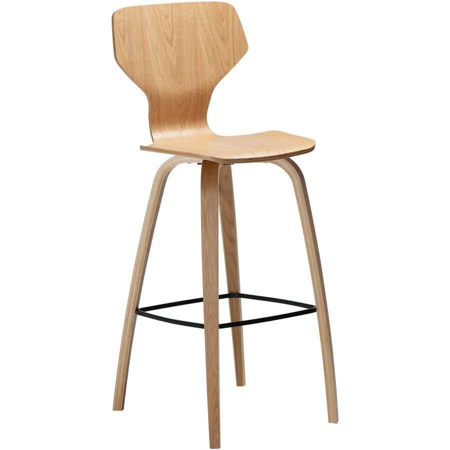 DAN-FORM Barhocker 2er-Set S.I.T eiche Sperrholz H 109.5 cm