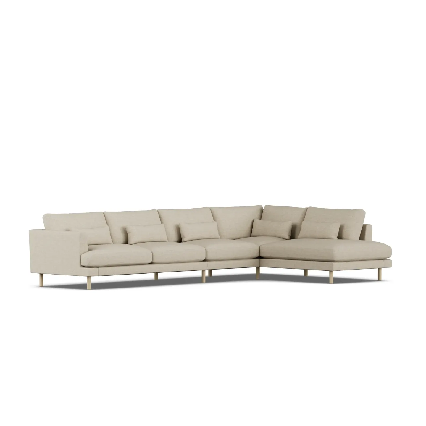 1898 Bredhult Sofa Bern Beige 0341-Eiche weiß geölt, 4-sitzig B1
