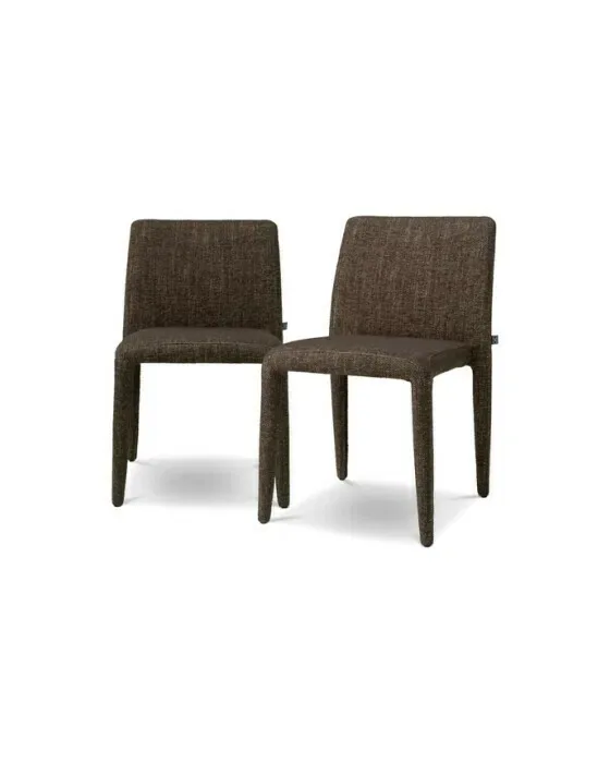 Leiza Dining Chair Renato Brown Set of 2