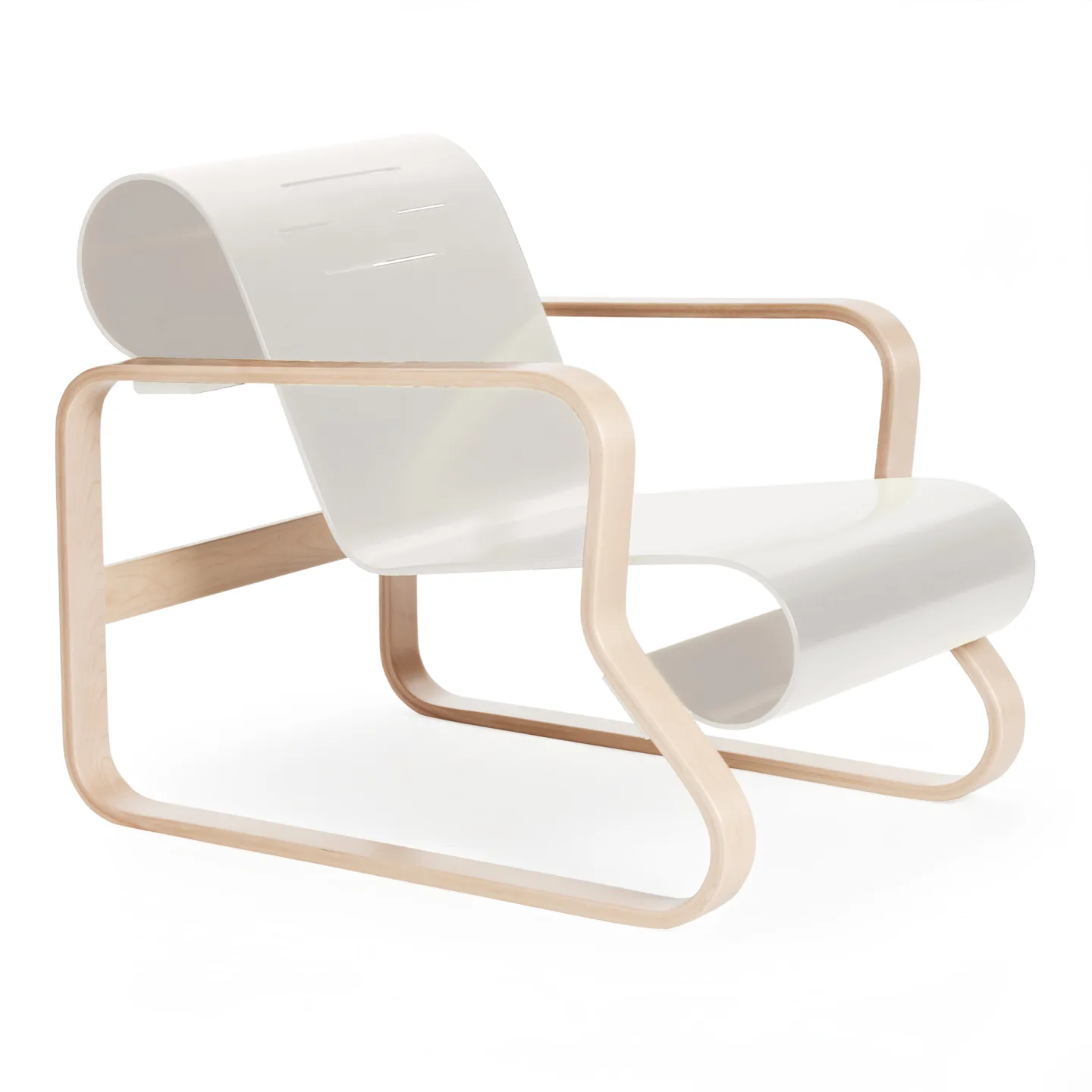 Artek - Paimio Fåtölj 41, Vit sits - Fåtöljer - Alvar Aalto - Vit - Trä