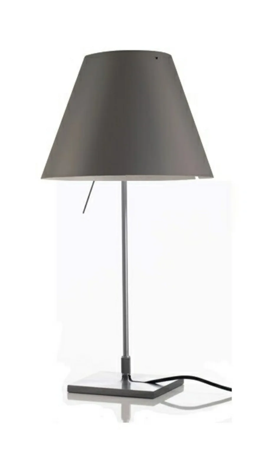 Costanzina Tischleuchte Concrete Grey - Luceplan - Wohnzimmer - Aluminium