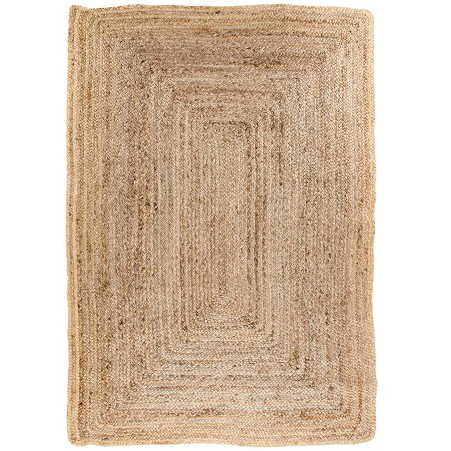 Teppich Runavo nature Einfarbig Jute 180 x 240 cm