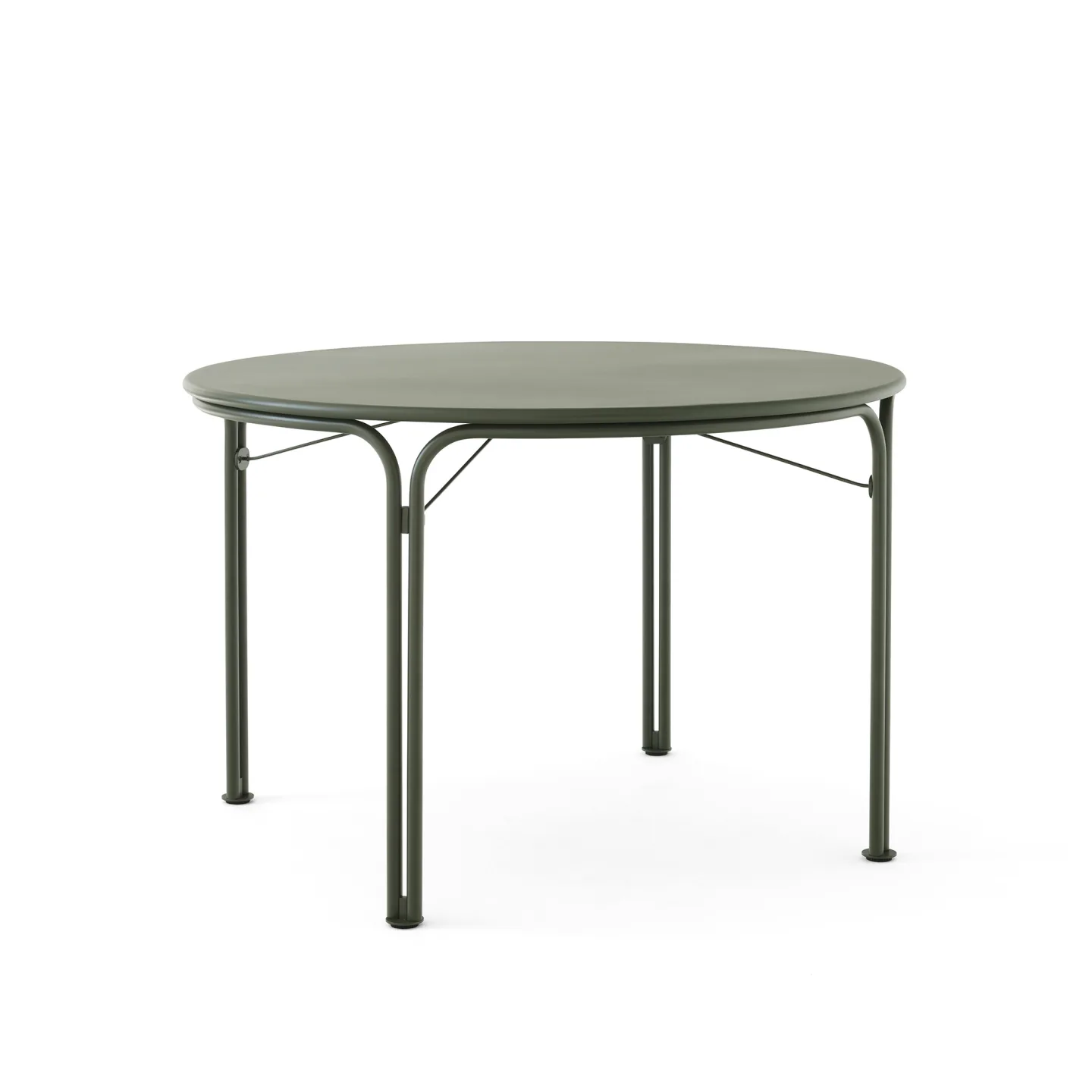 &Tradition - Thorvald Dining Table SC98, Round Ø115 cm, Bronze Green - Matbord utomhus - Space Copenhagen - Grön - Metall