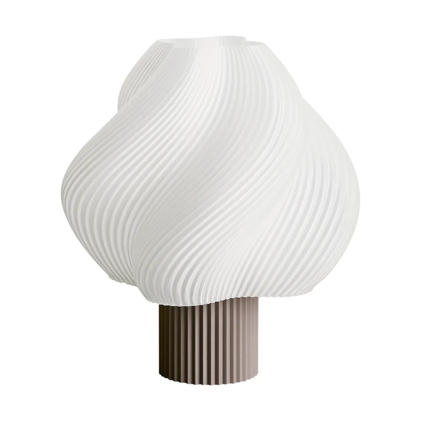 Crème Atelier Soft Serve tragbare Tischleuchte Mocha, 23 cm