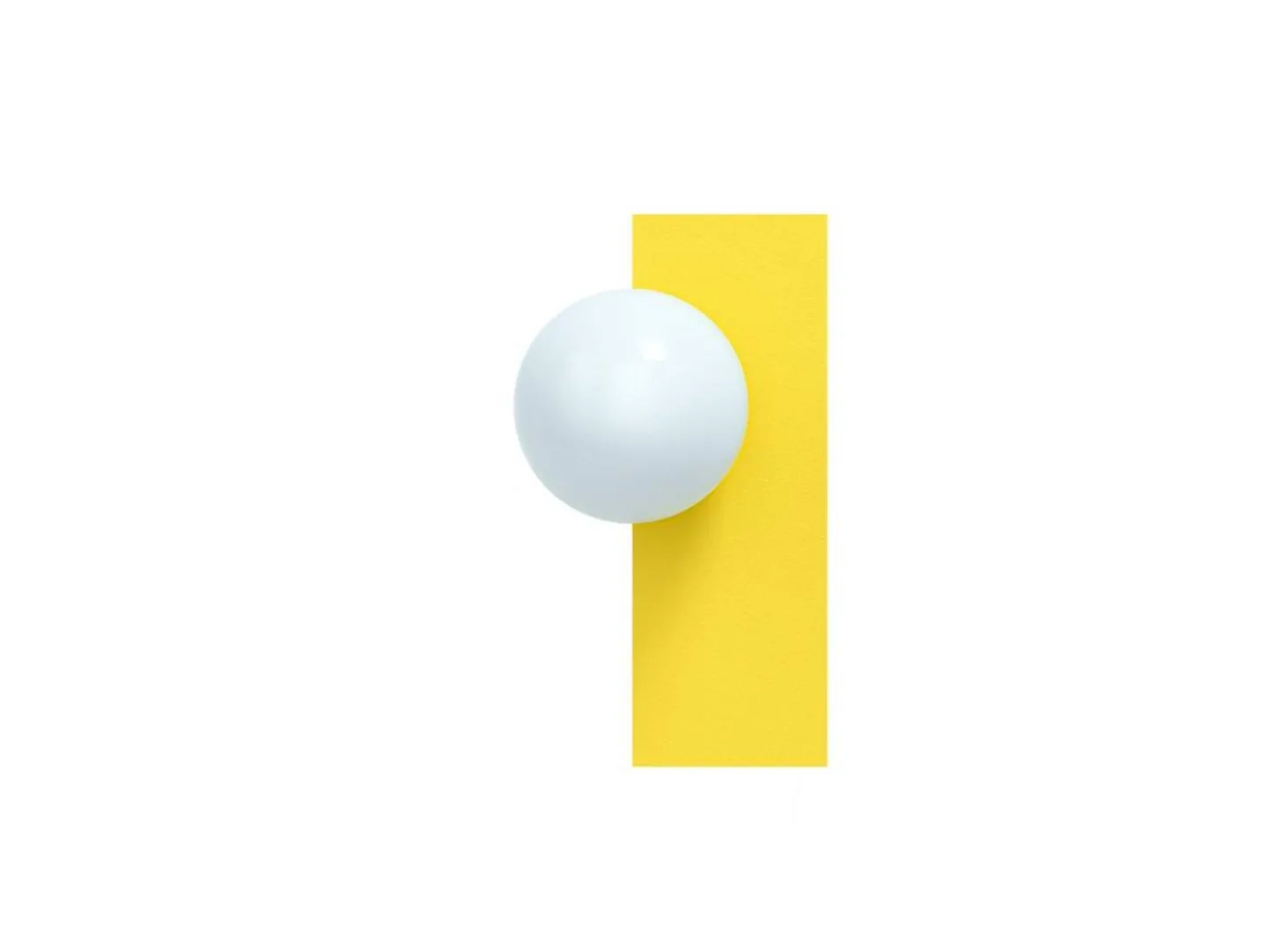 Candy Big Rectangle S Wandleuchte, gelb - Swedish Ninja - Wohnzimmer - Metall